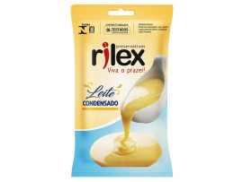 Preservativo com aroma de Leite Condensado com 3 unidades - Rilex